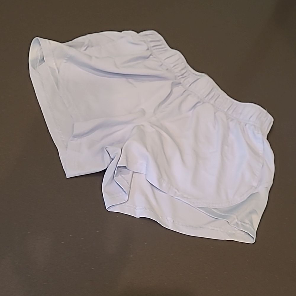 Athletic works sz S baby blue shorts with panty liner